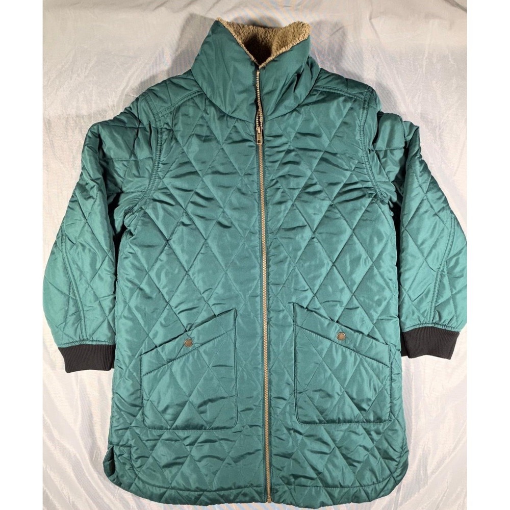 Weatherproof Vintage Women's Quilted Puffer Jacket Emerald Green Size Small